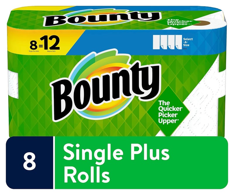 Bounty - Paper Towels - Select-A-Size Paper Towels - 9.49" x 19.02" x 10.98" - 19.02" x 10.98" x 9.49" - White - Image 2
